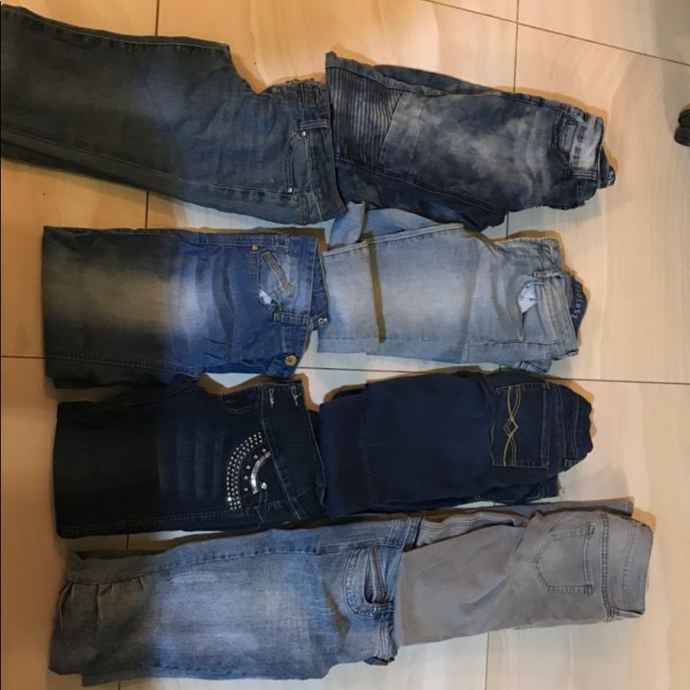 8 pairs skinny jeans size 3 stretchy